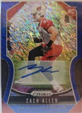 Zach Allen [Autograph Blue Shimmer Prizm] #389