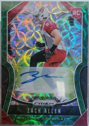 Zach Allen [Autograph Green Scope Prizm] #389