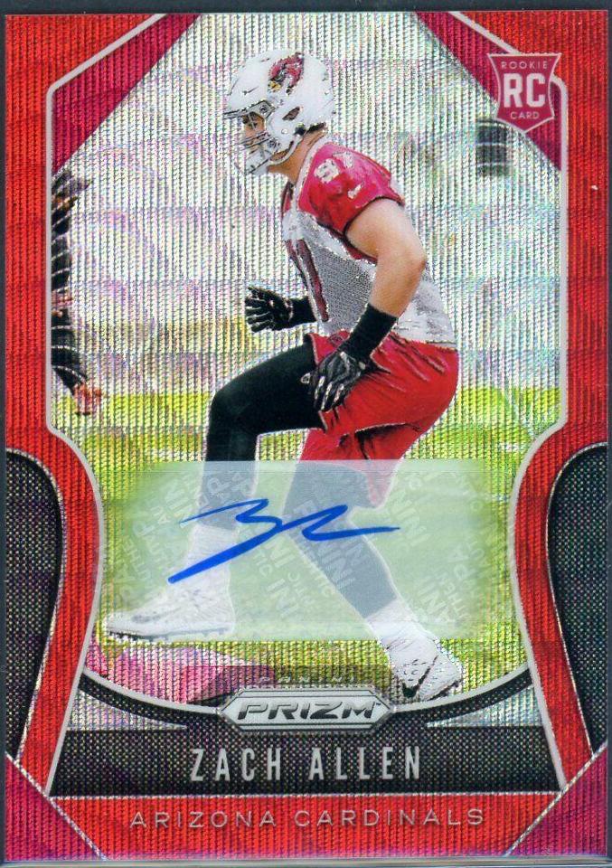 Zach Allen [Autograph Red Wave Prizm] #389