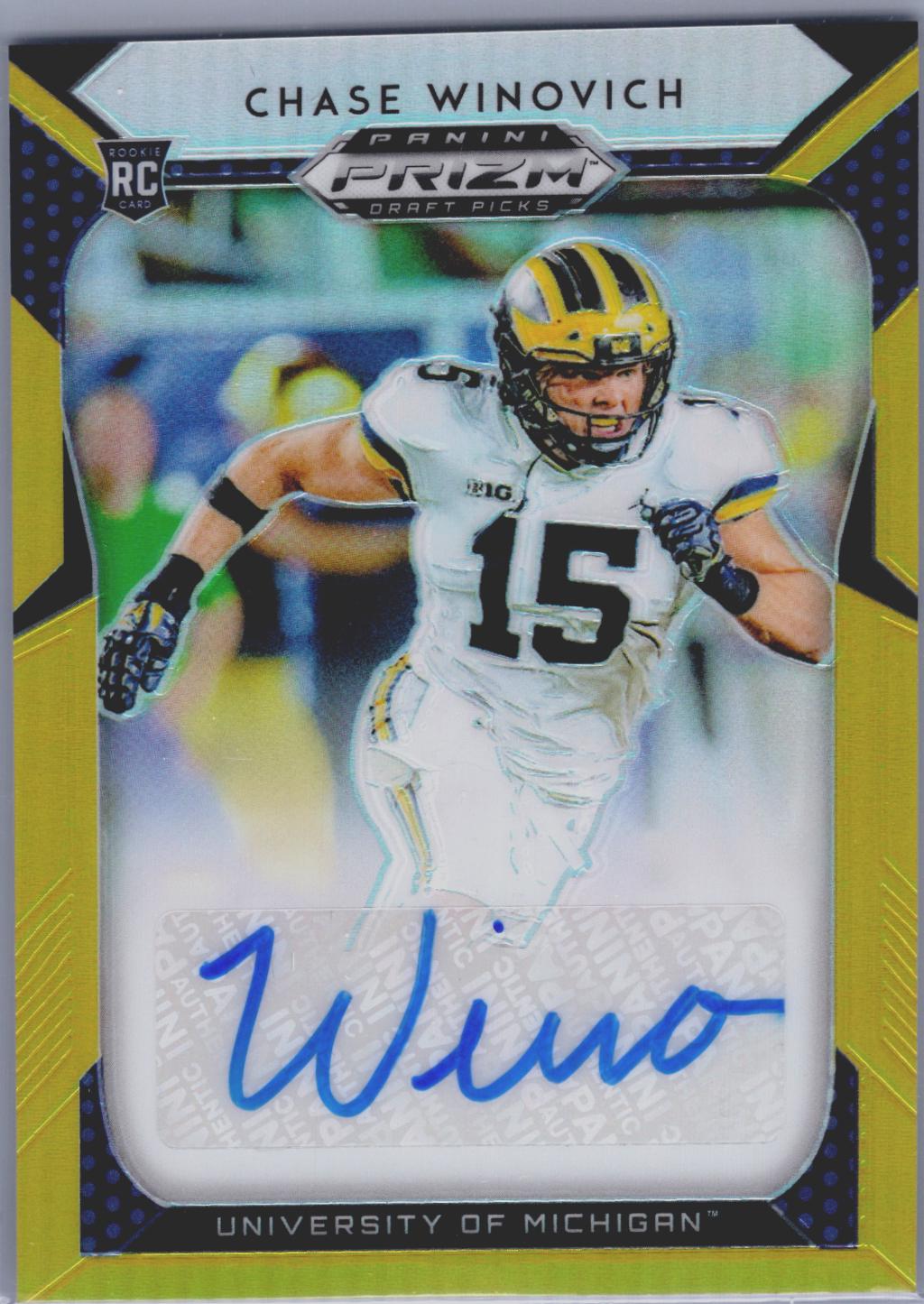 Chase Winovich [Autograph Gold Prizm] #173