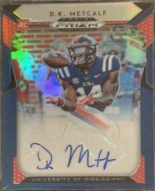 D.K. Metcalf [Autograph Blue Prizm] #133