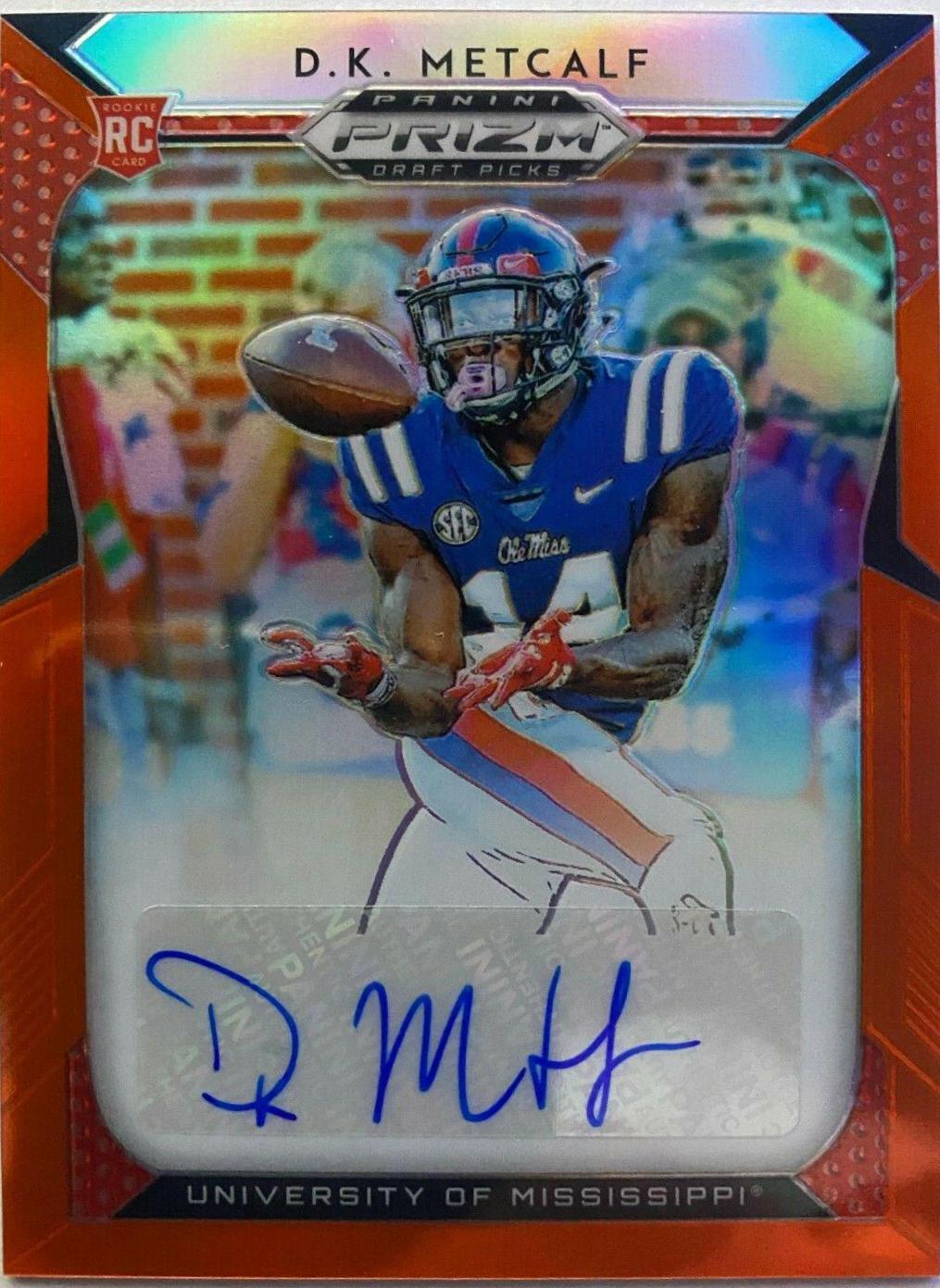 D.K. Metcalf [Autograph Orange Prizm] #133