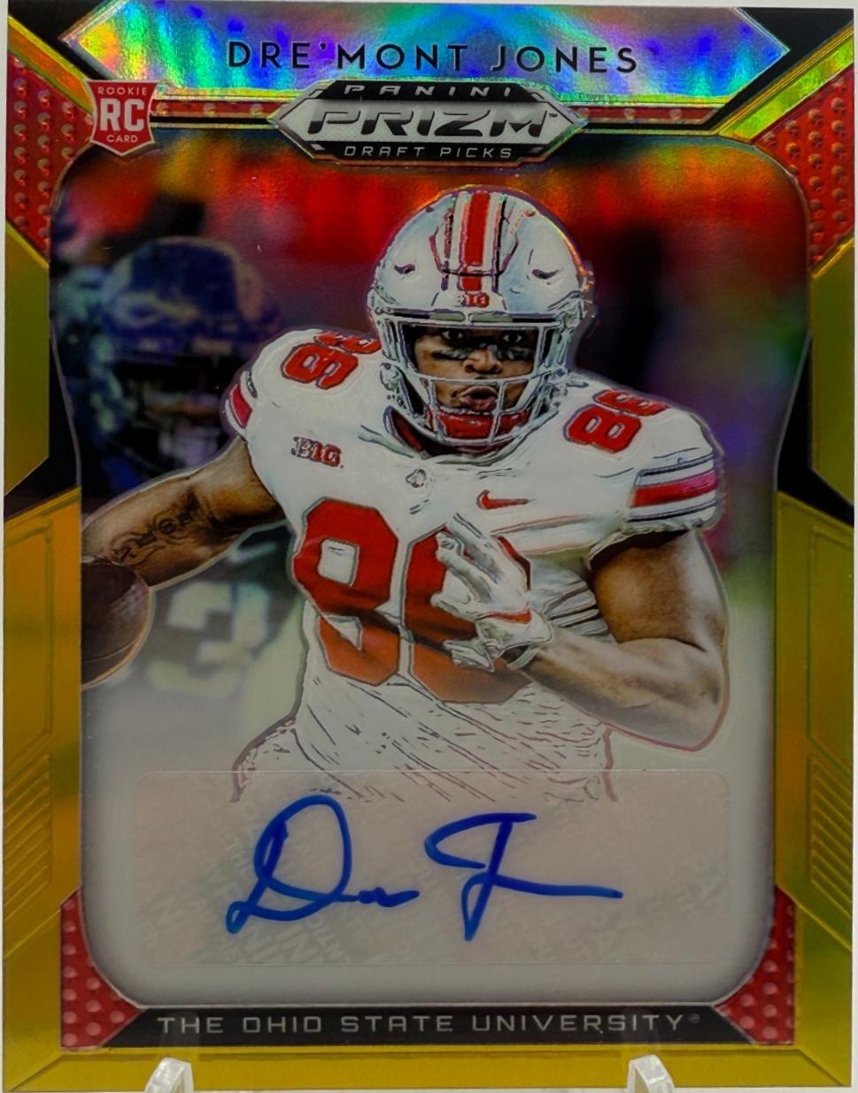Dre'Mont Jones [Autograph Gold Prizm] #209