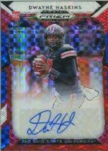 Dwayne Haskins [Autograph Red, White, Blue Prizm] #113