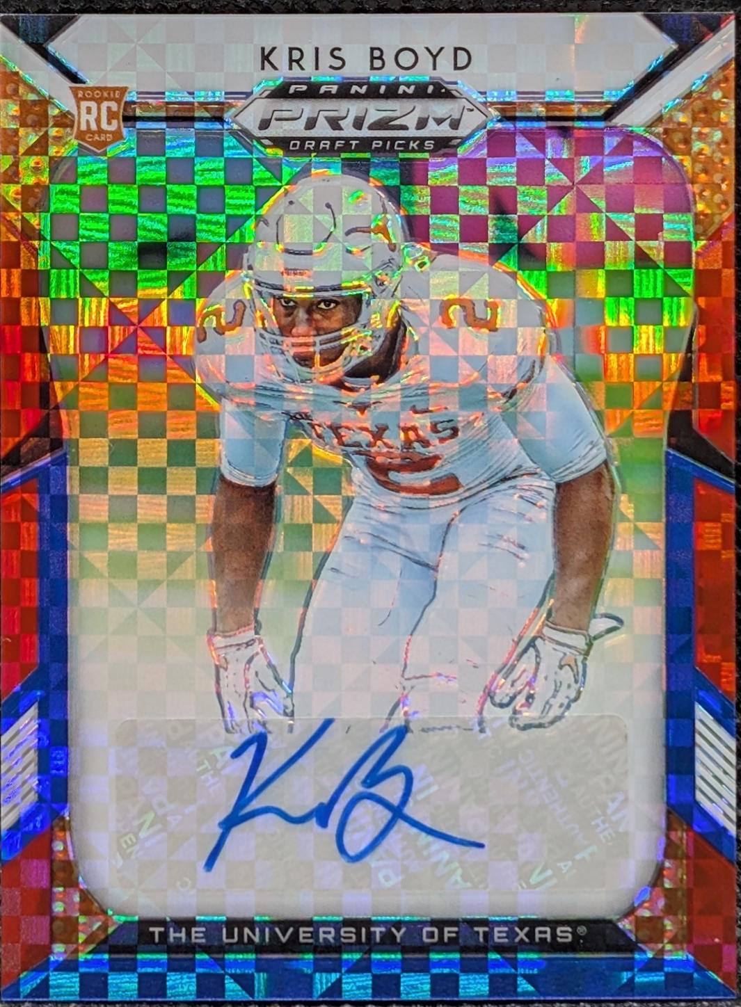 Kris Boyd [Autograph Red, White, Blue Prizm] #225
