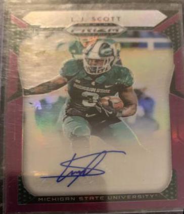 L.J. Scott [Autograph Purple Prizm] #128