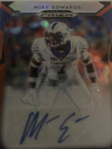 Mike Edwards [Autograph Orange Prizm] #299