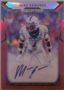 Mike Edwards [Autograph Red Prizm] #299