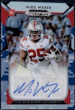 Mike Weber [Autograph Camo Prizm] #139