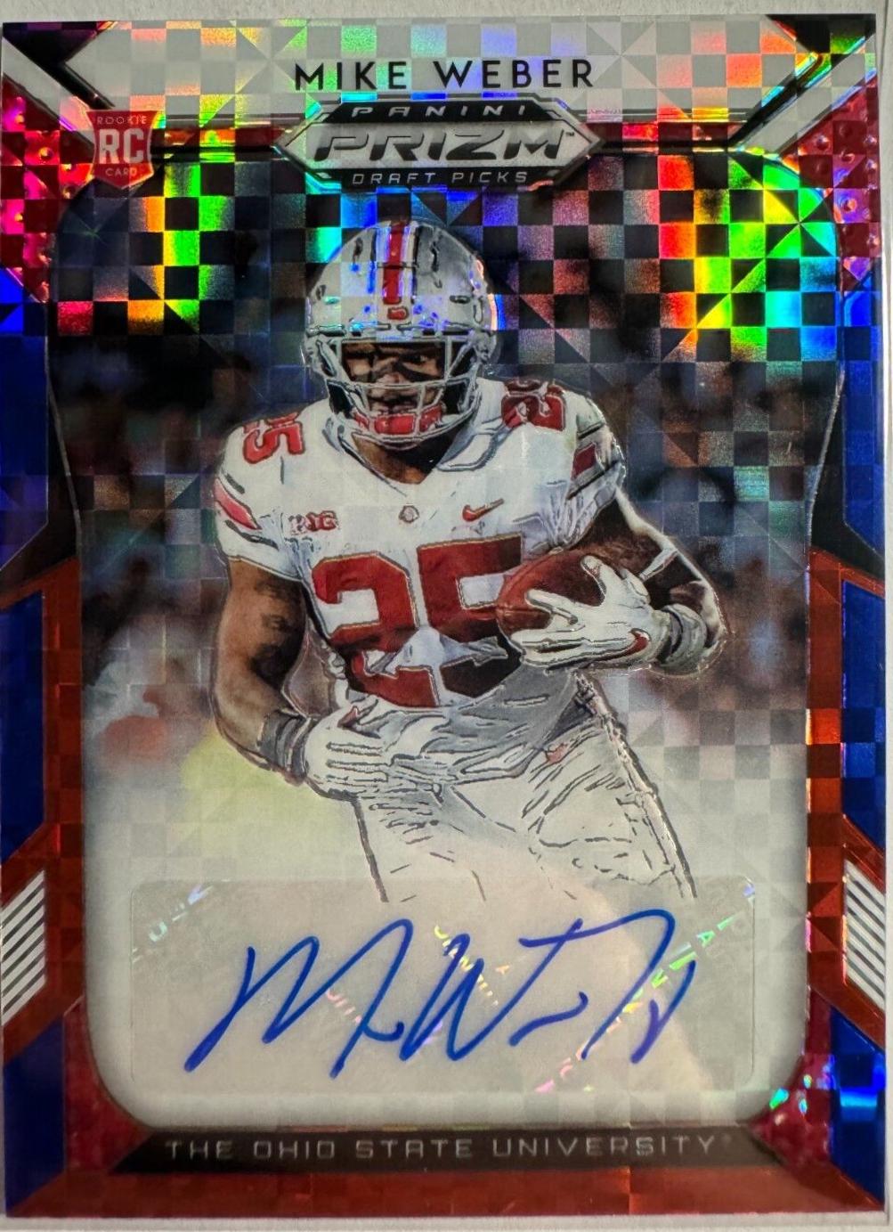 Mike Weber [Autograph Purple Prizm] #139
