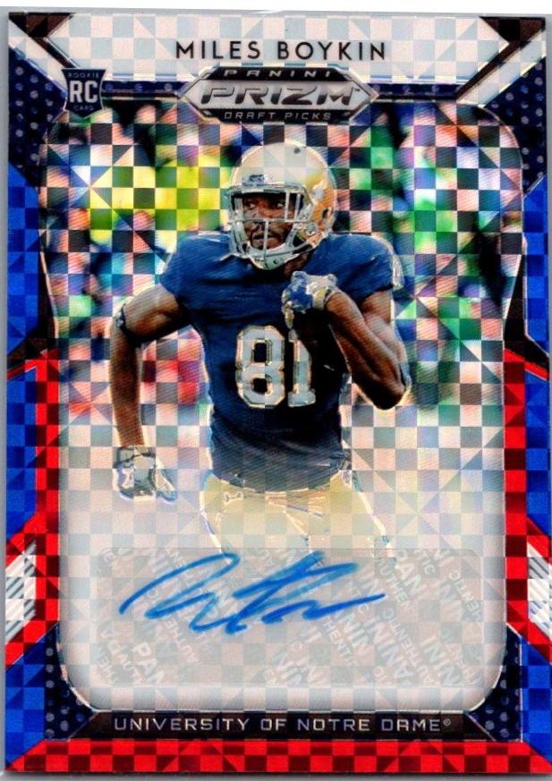 Miles Boykin [Autograph Red, White, Blue Prizm] #144
