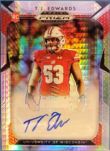 T.J. Edwards [Autograph Hyper Prizm] #158