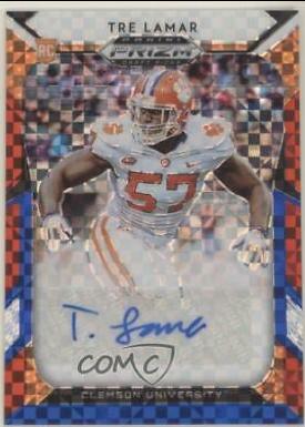 Tre Lamar [Autograph Red, White, Blue Prizm] #210