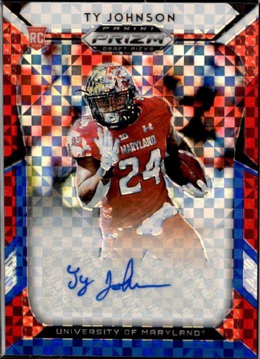 Ty Johnson [Autograph Red, White, Blue Prizm] #239