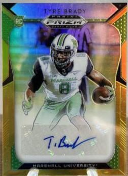 Tyre Brady [Autograph Gold Prizm] #293