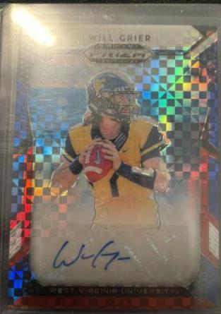 Will Grier [Autograph Red, White, Blue Prizm] #104