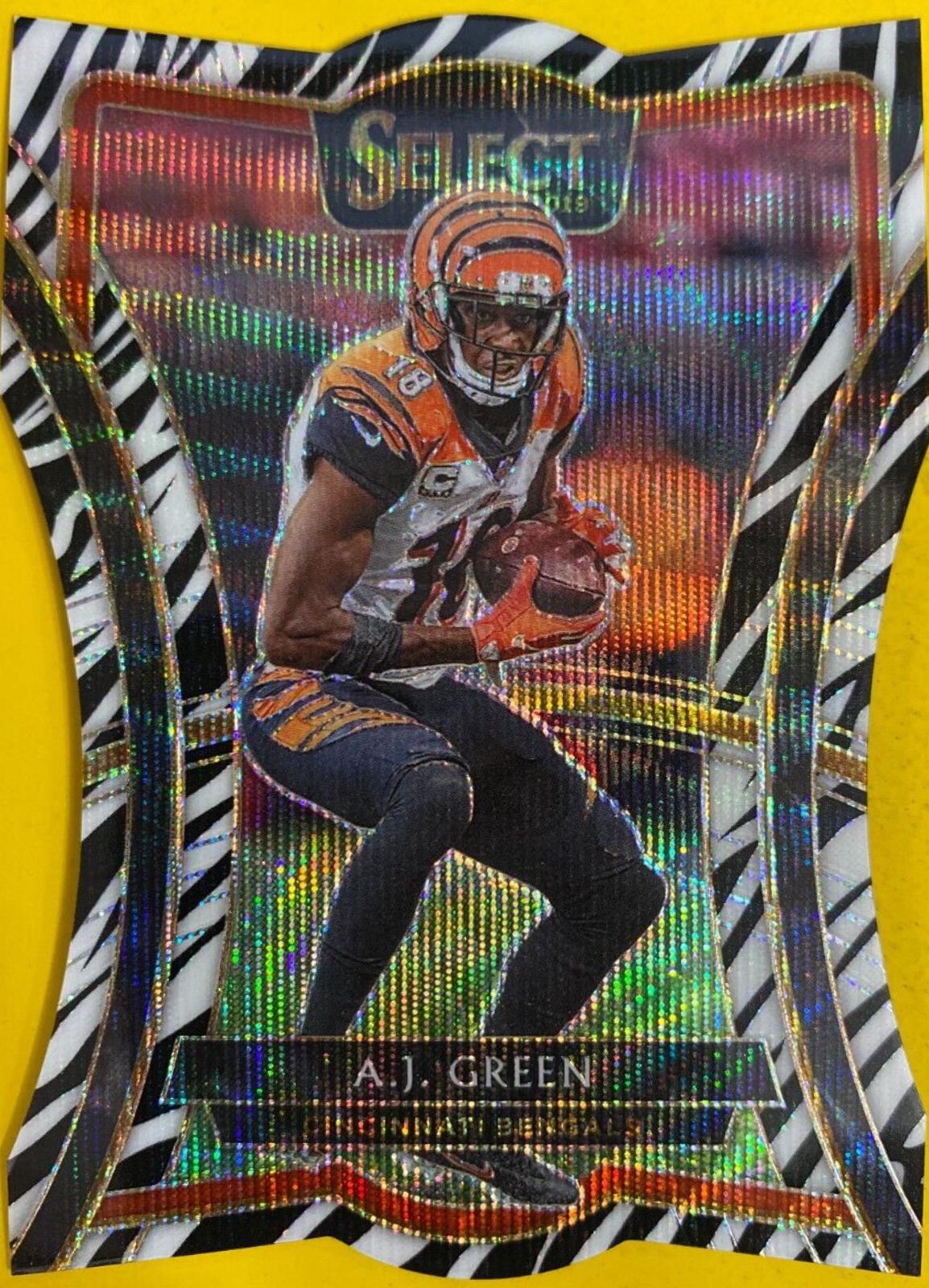 A.J. Green [Die Cut Zebra Prizm] #161