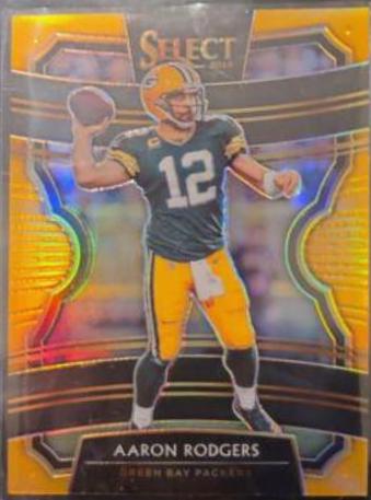 Aaron Rodgers [Orange Pulsar Prizm] #90