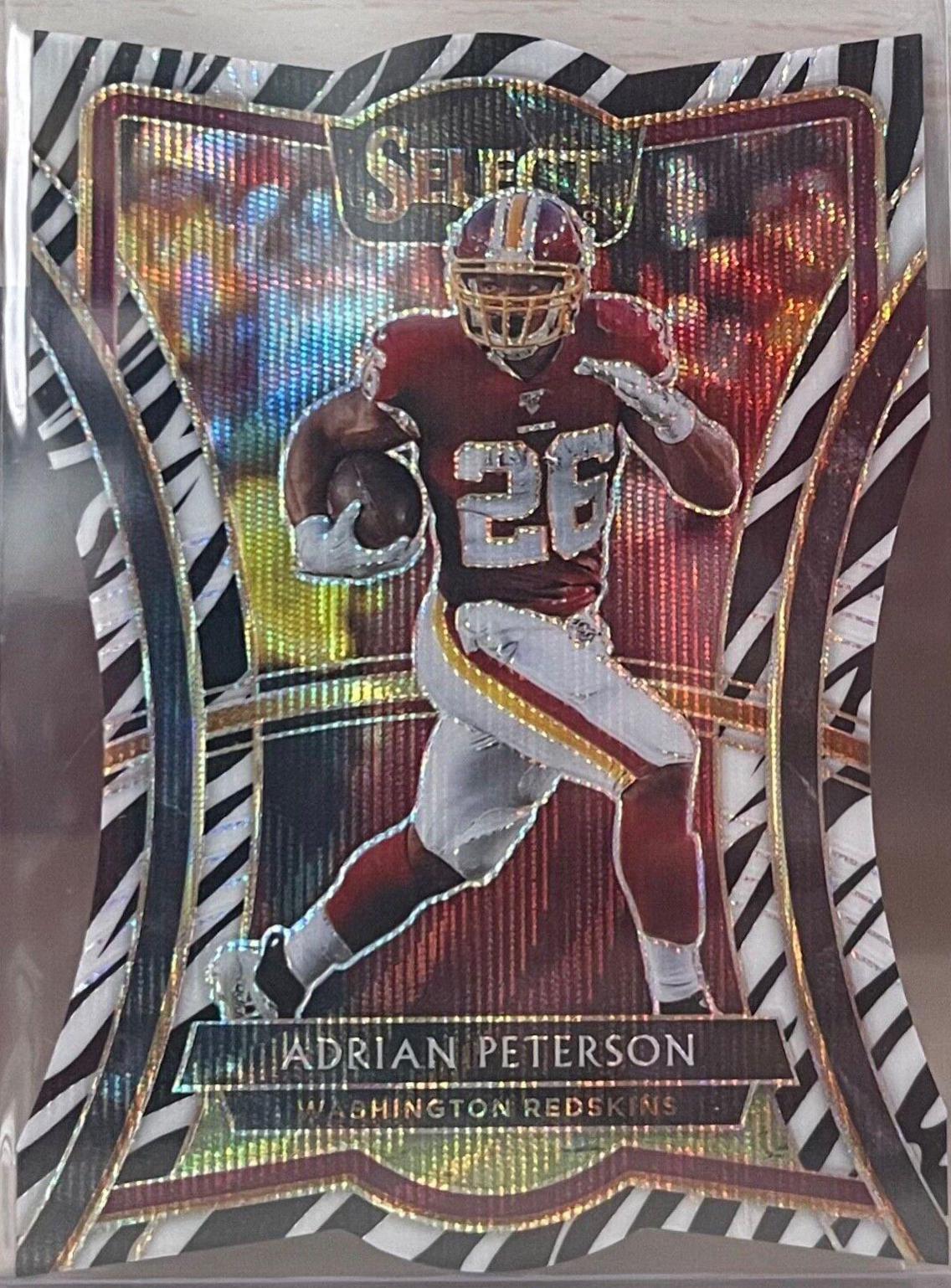 Adrian Peterson [Die Cut Zebra Prizm] #172