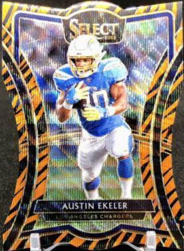 Austin Ekeler [Die Cut Tiger Prizm] #107