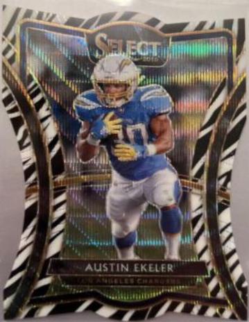 Austin Ekeler [Die Cut Zebra Prizm] #107