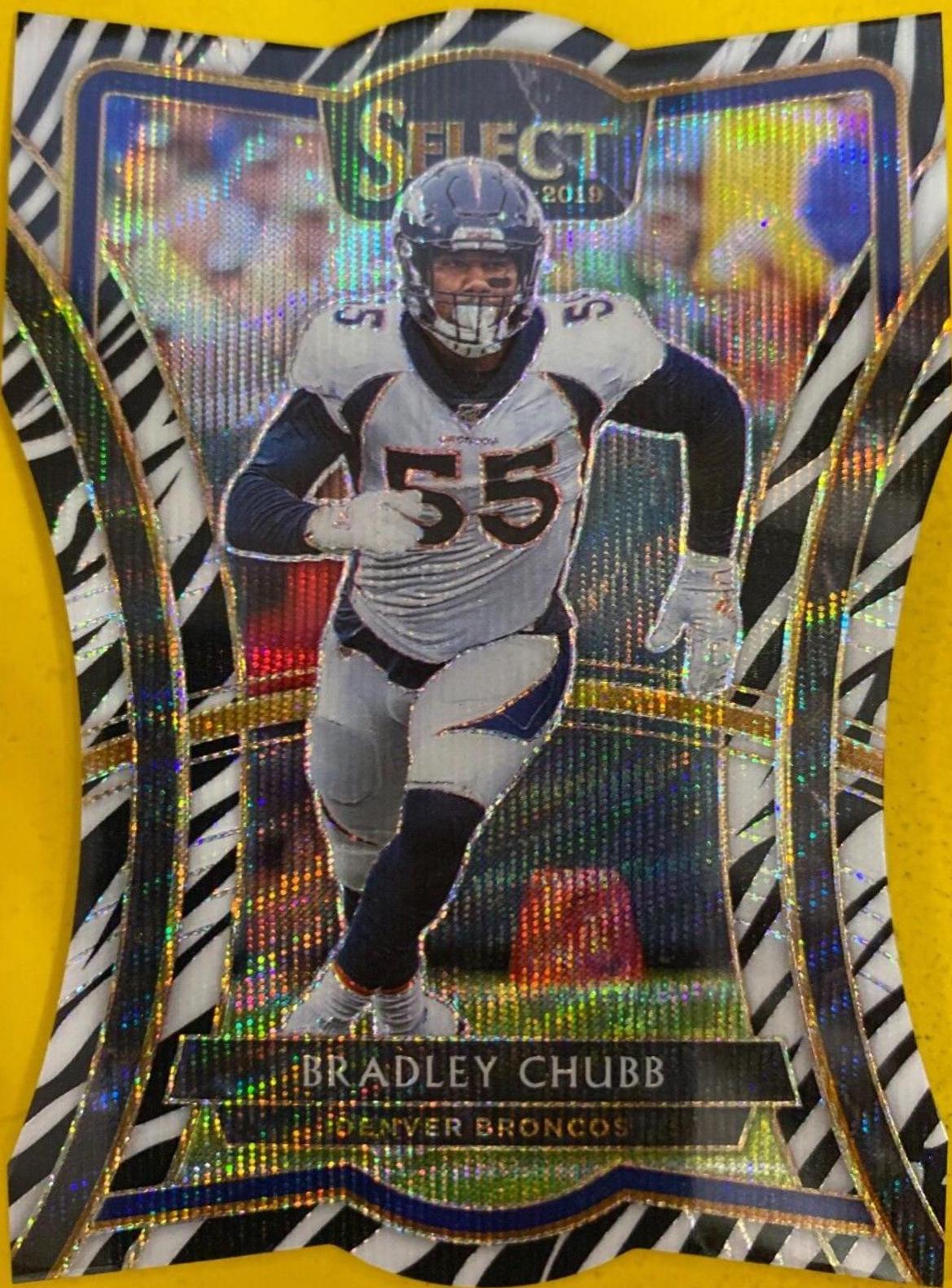 Bradley Chubb [Die Cut Zebra Prizm] #124