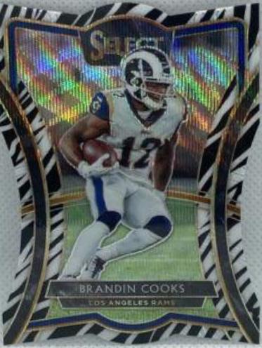 Brandin Cooks [Die Cut Zebra Prizm] #166