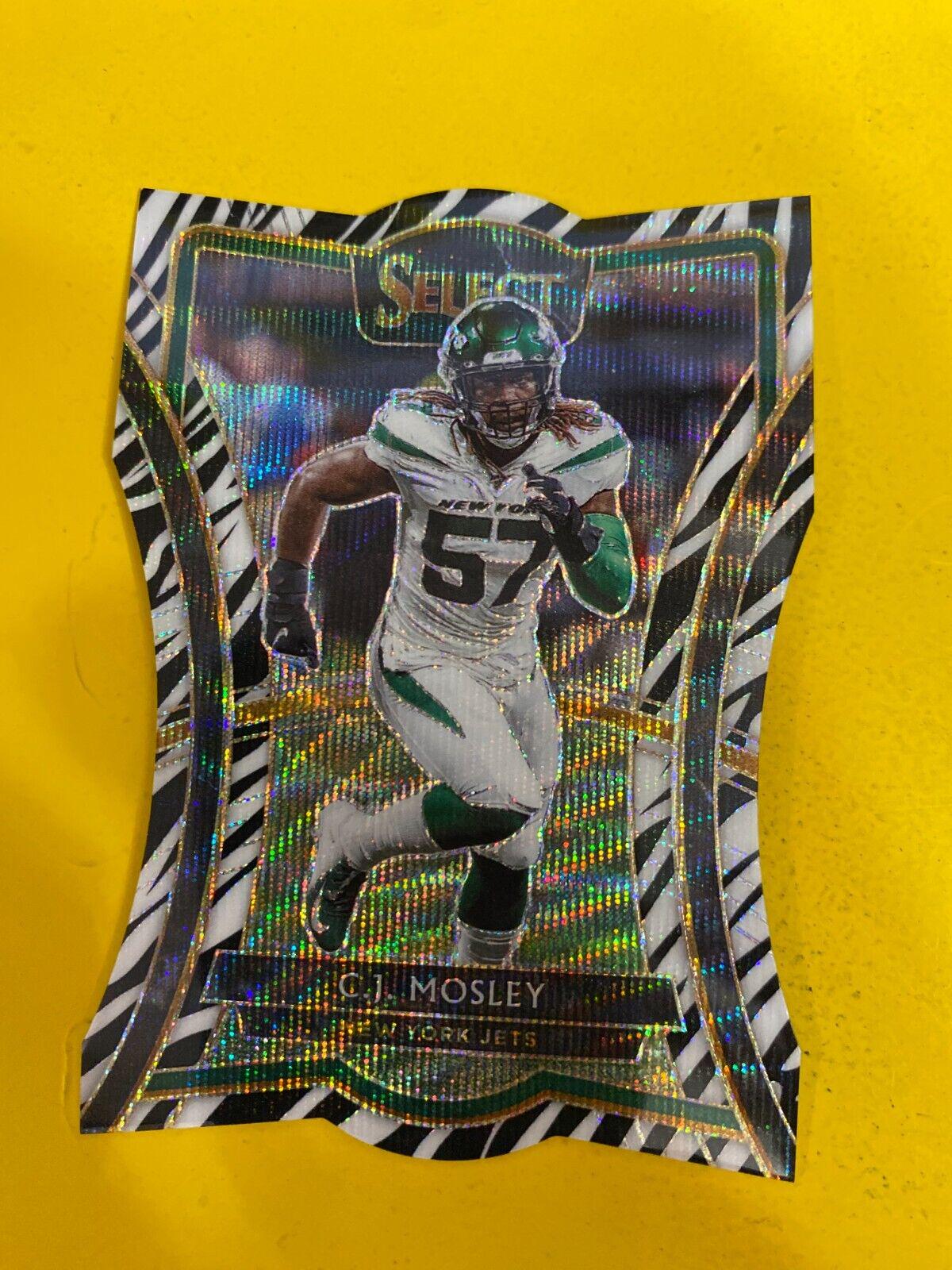 C.J. Mosley [Die Cut Zebra Prizm] #137