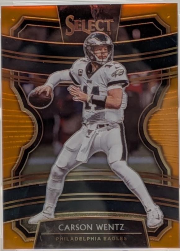 Carson Wentz [Orange Prizm] #15