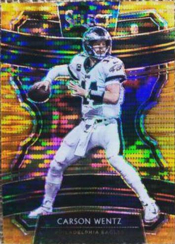 Carson Wentz [Orange Pulsar Prizm] #15