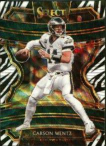 Carson Wentz [Zebra Prizm] #15