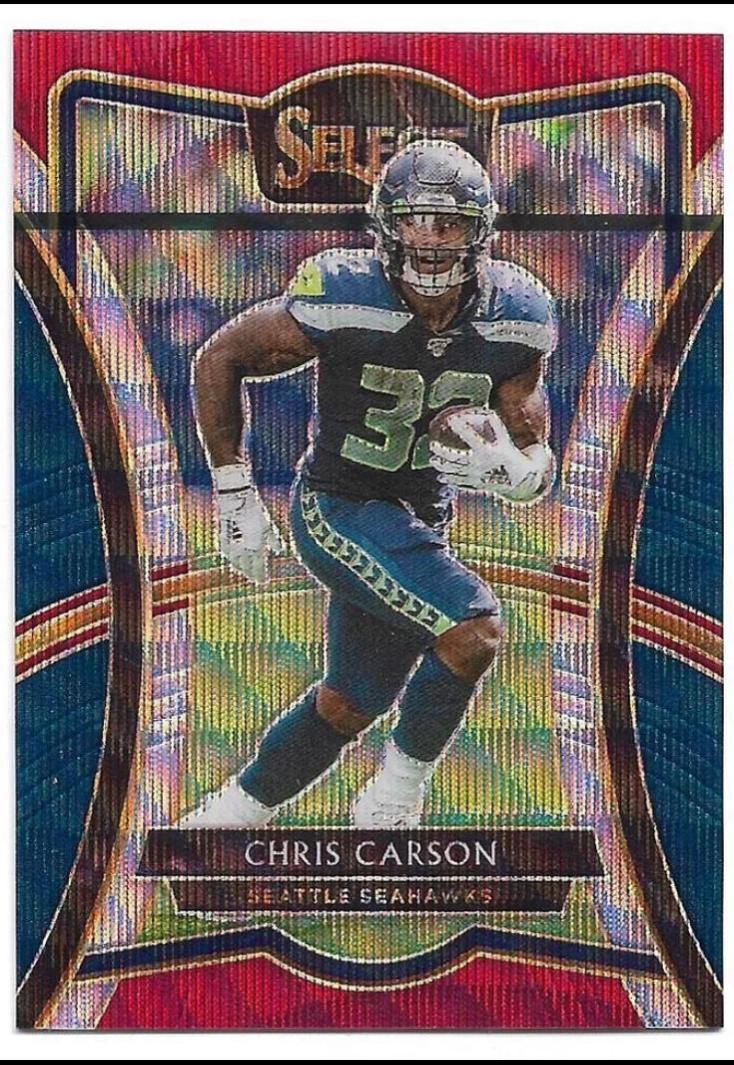 Chris Carson [Tri Color Prizm] #141