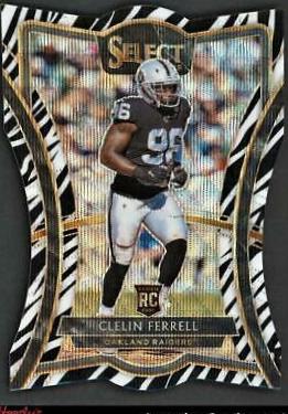 Clelin Ferrell [Die Cut Zebra Prizm] #109