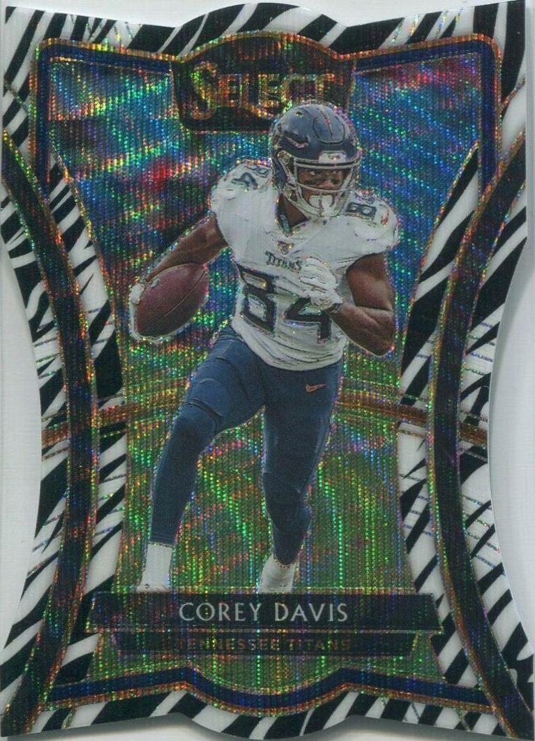 Corey Davis [Die Cut Zebra Prizm] #142