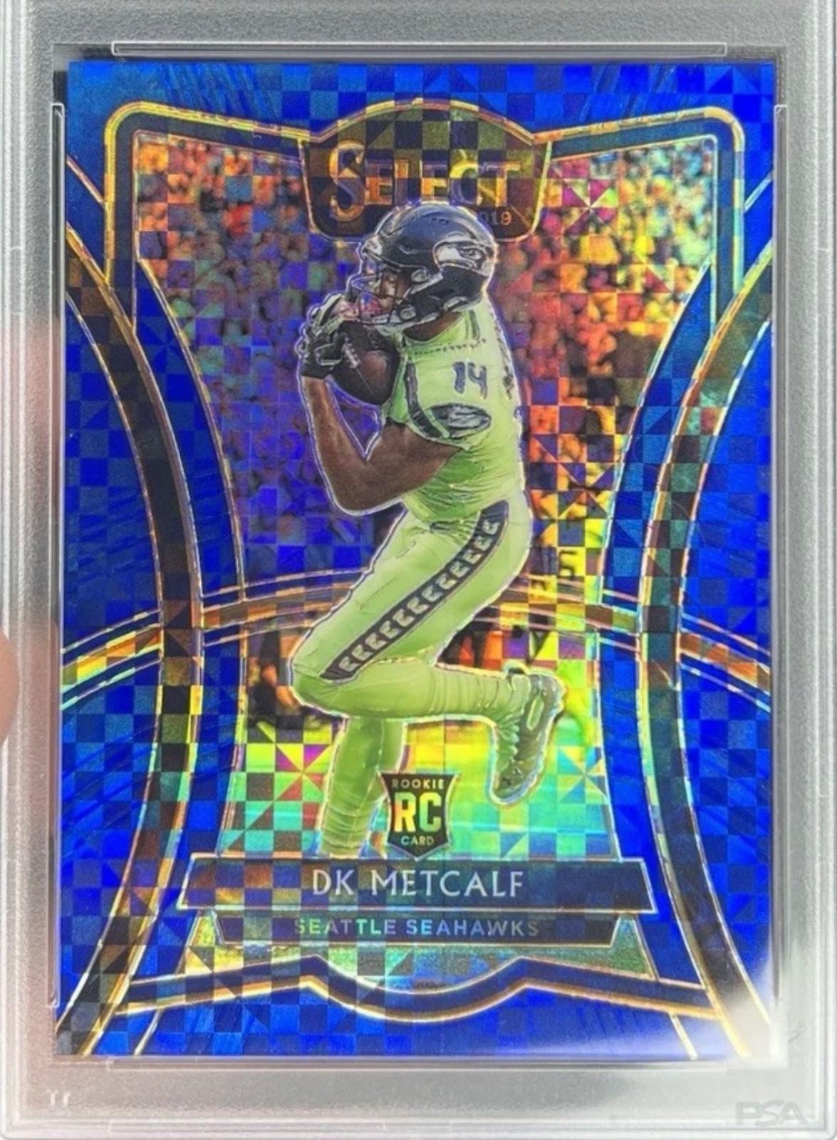 DK Metcalf [Blue Prizm] #182