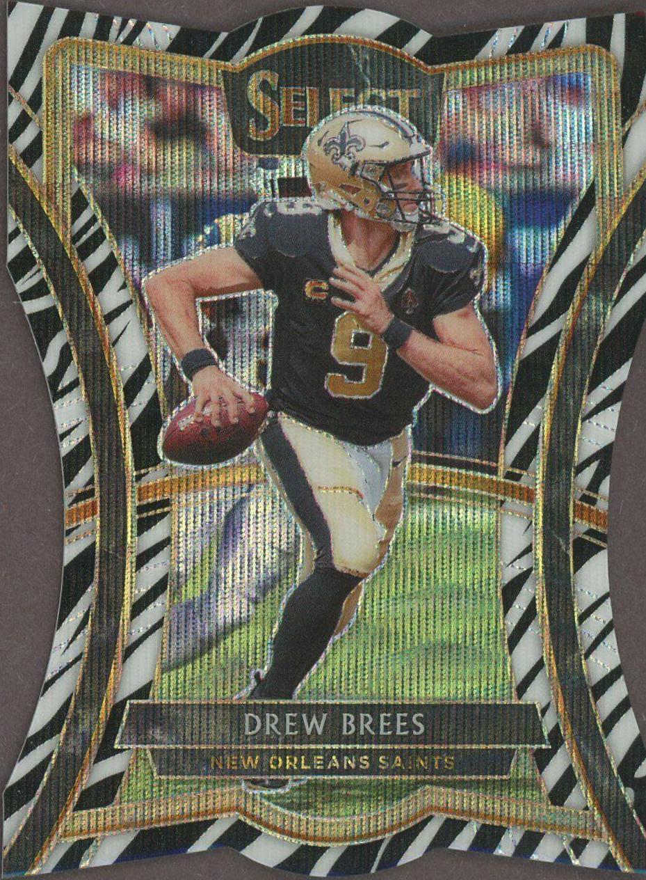 Drew Brees [Die Cut Zebra Prizm] #149