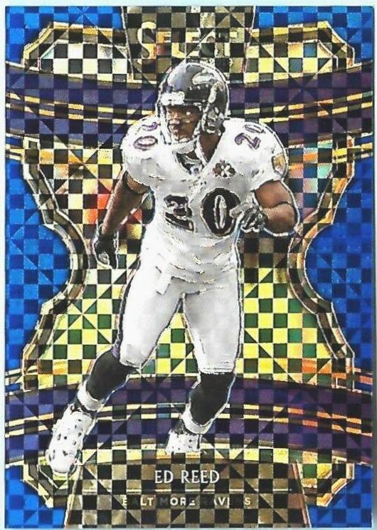 Ed Reed [Blue Prizm] #100