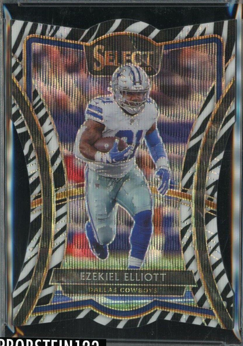 Ezekiel Elliott [Die Cut Zebra Prizm] #198