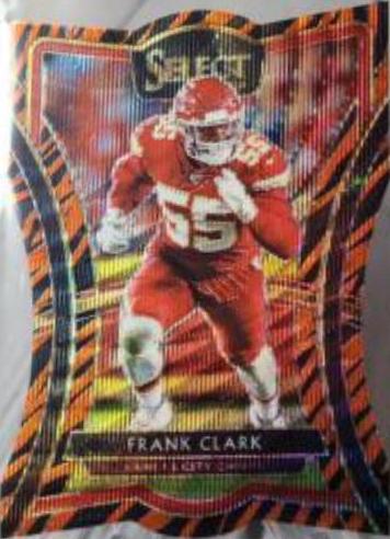 Frank Clark [Die Cut Tiger Prizm] #126
