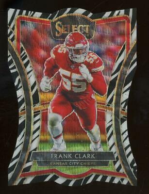 Frank Clark [Die Cut Zebra Prizm] #126