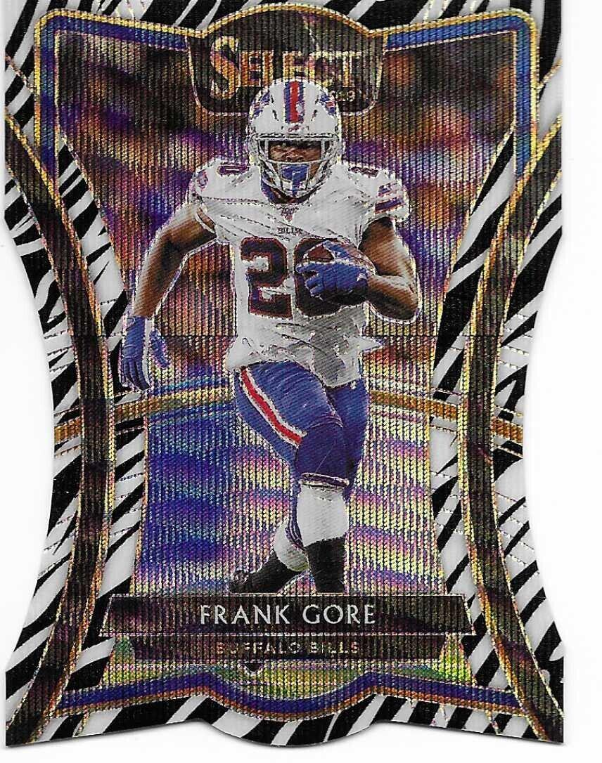 Frank Gore [Die Cut Zebra Prizm] #119