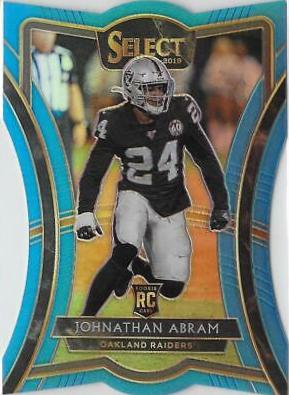 Johnathan Abram [Die Cut Light Blue Prizm] #179