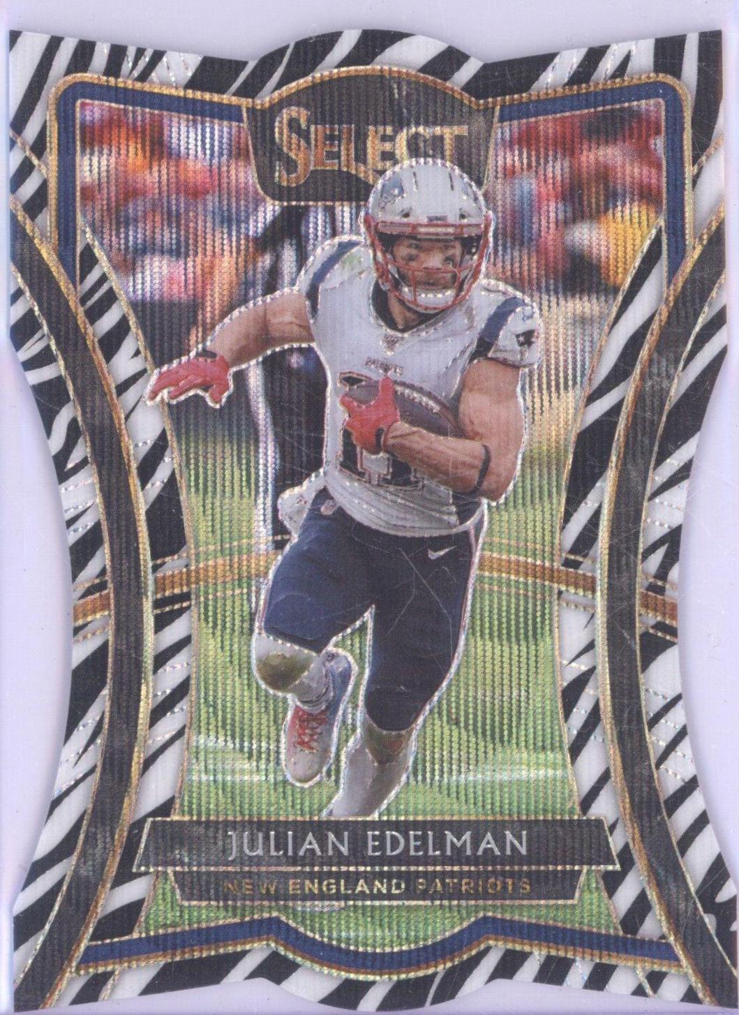 Julian Edelman [Die Cut Zebra Prizm] #200