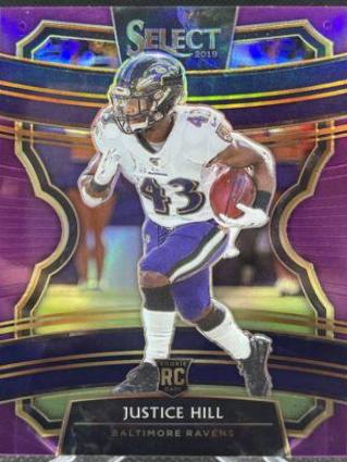 Justice Hill [Purple Prizm] #28