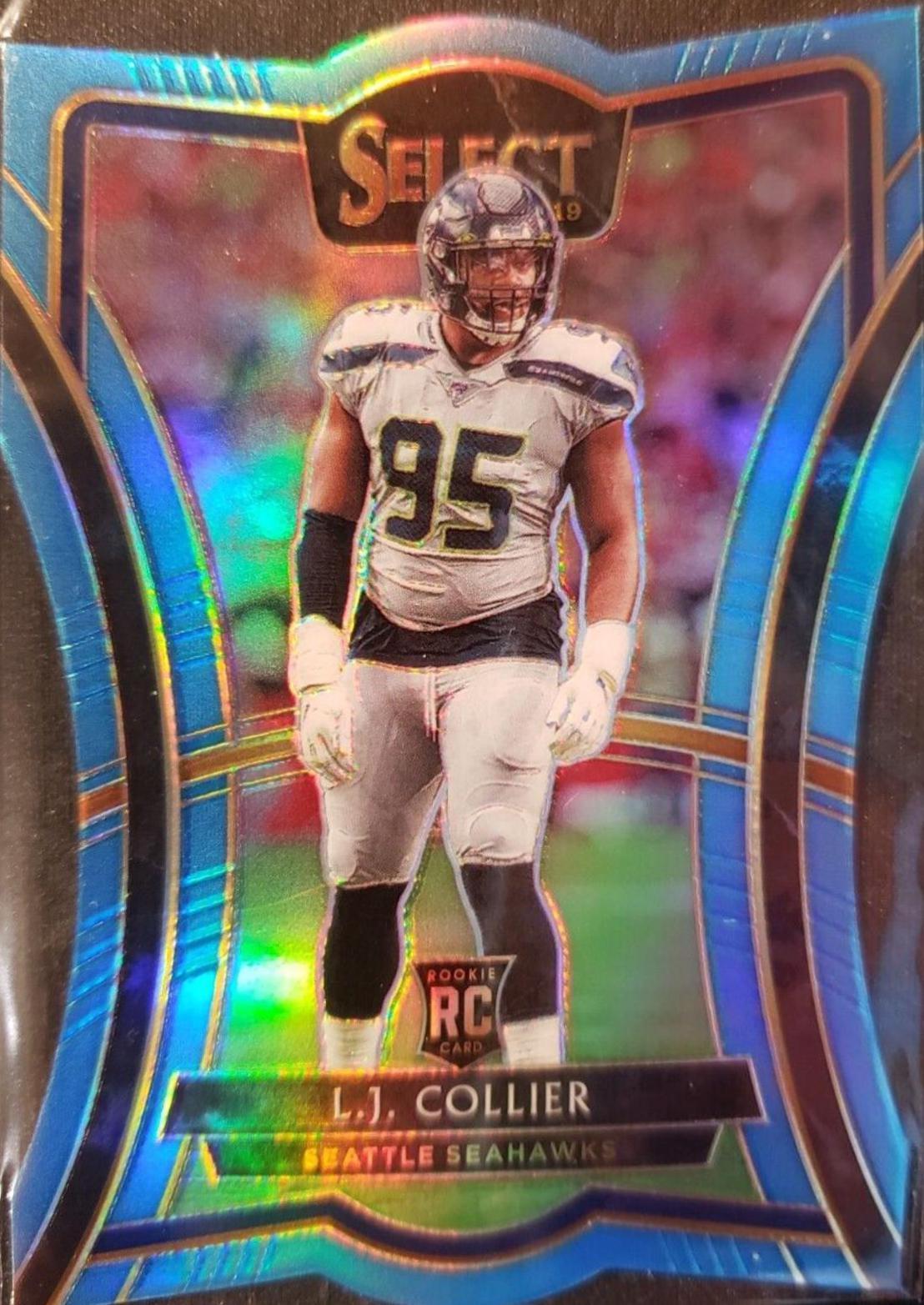 L.J. Collier [Die Cut Light Blue Prizm] #108