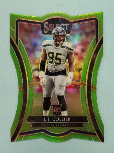 L.J. Collier [Die Cut Neon Green Prizm] #108