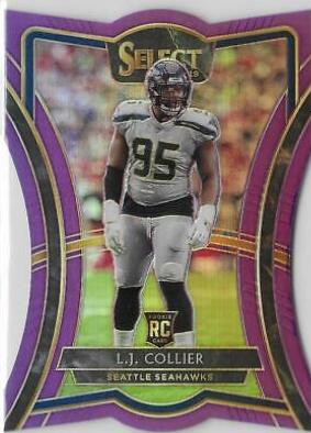 L.J. Collier [Die Cut Purple Prizm] #108