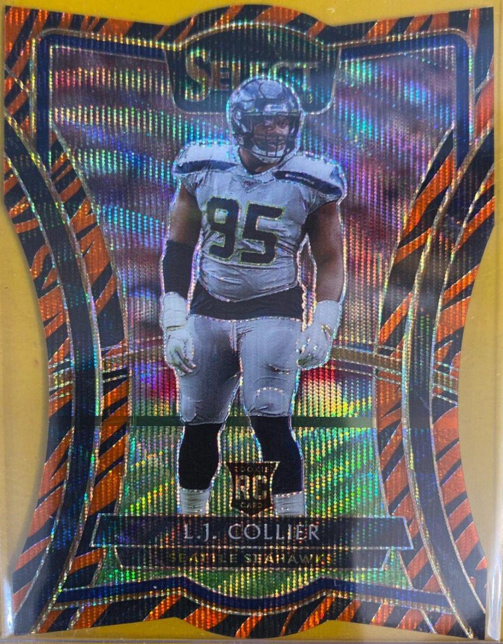 L.J. Collier [Die Cut Tiger Prizm] #108