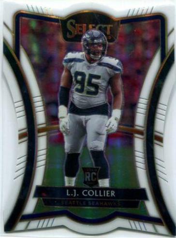 L.J. Collier [Die Cut White Prizm] #108