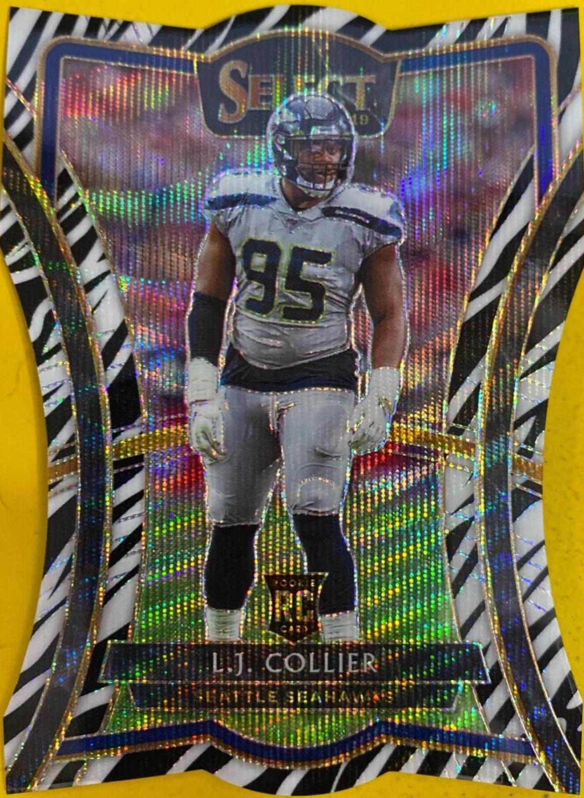 L.J. Collier [Die Cut Zebra Prizm] #108